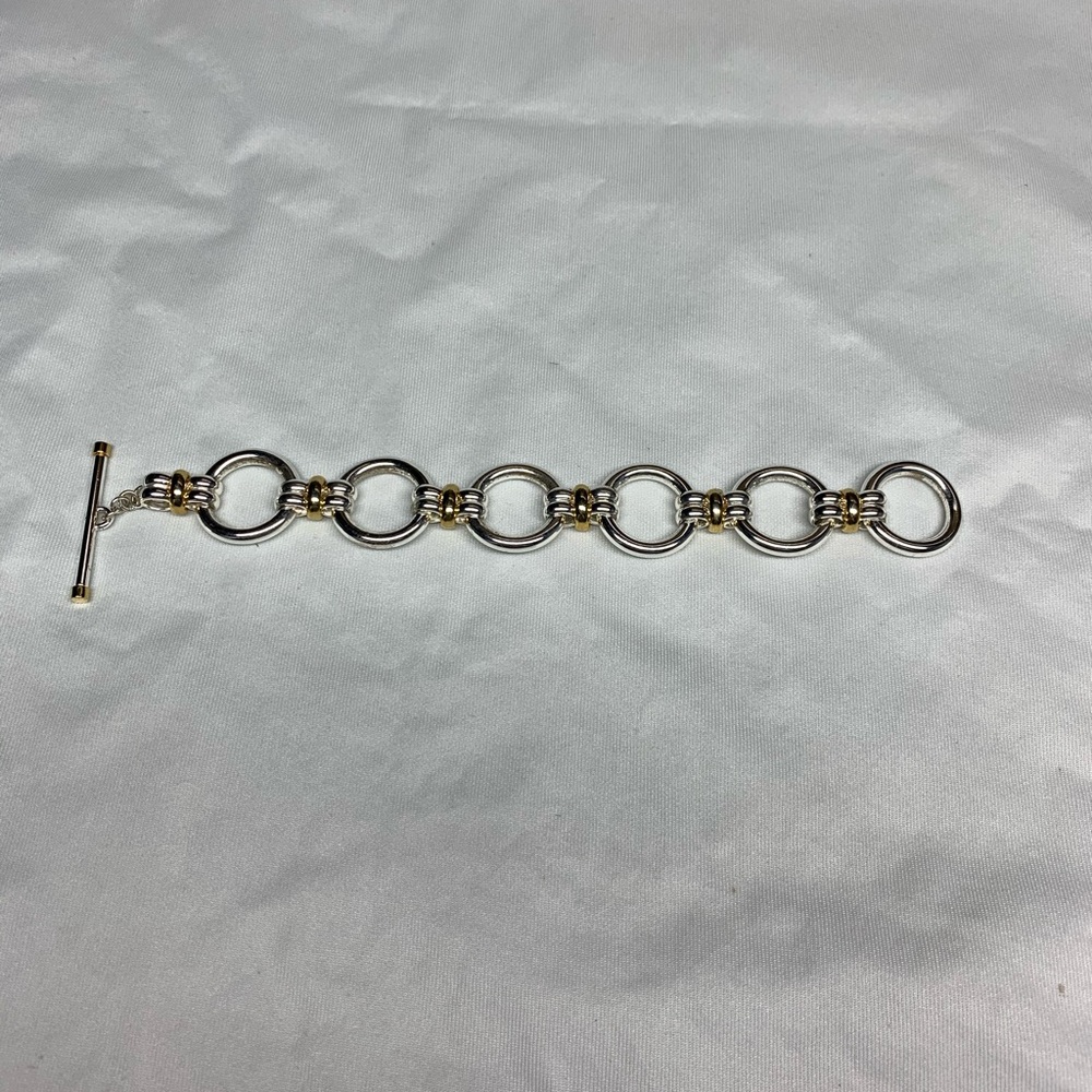 Ralph Lauren. Gold and Silver Chain Link Bracelet